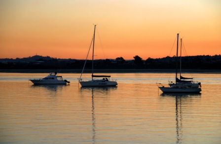 Boats Setting Sunset