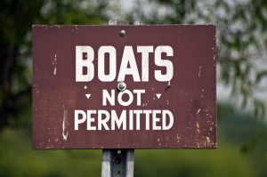 Boats Not Permitted